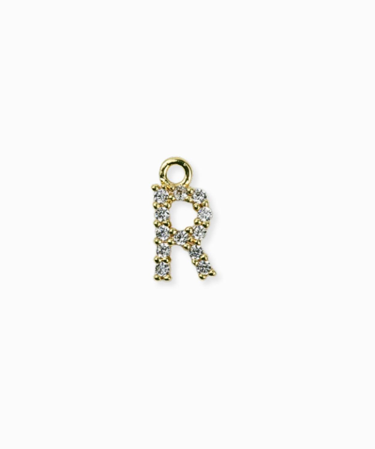 Pendentif strass alphabet A-Z 9mm