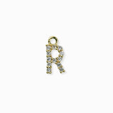 Pendentif strass alphabet A-Z 9mm