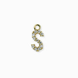 Pendentif strass alphabet A-Z 9mm