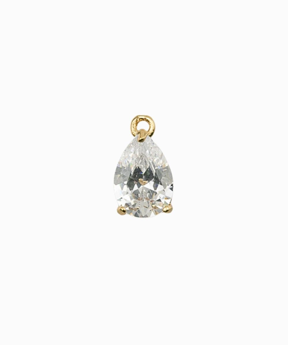 Pendentifs gouttes en verre 10x7mm