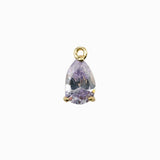 Pendentifs gouttes en verre 10x7mm