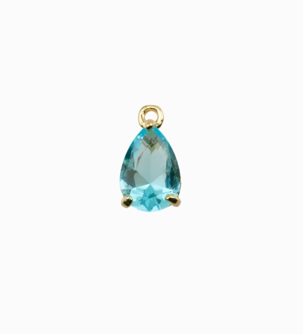 Pendentifs gouttes en verre 10x7mm