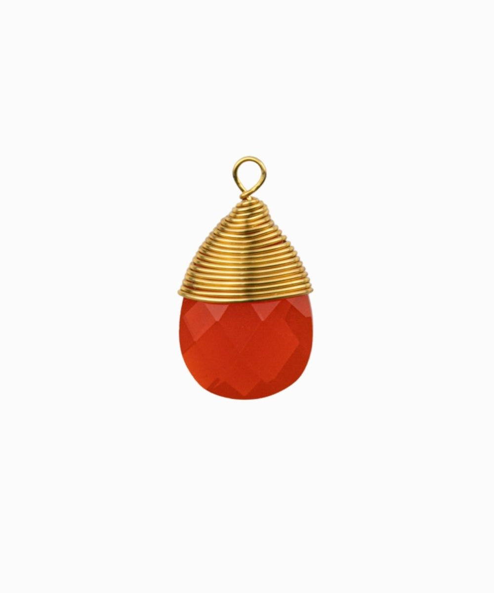 Pendentifs gouttes en verre facetté 18x10mm