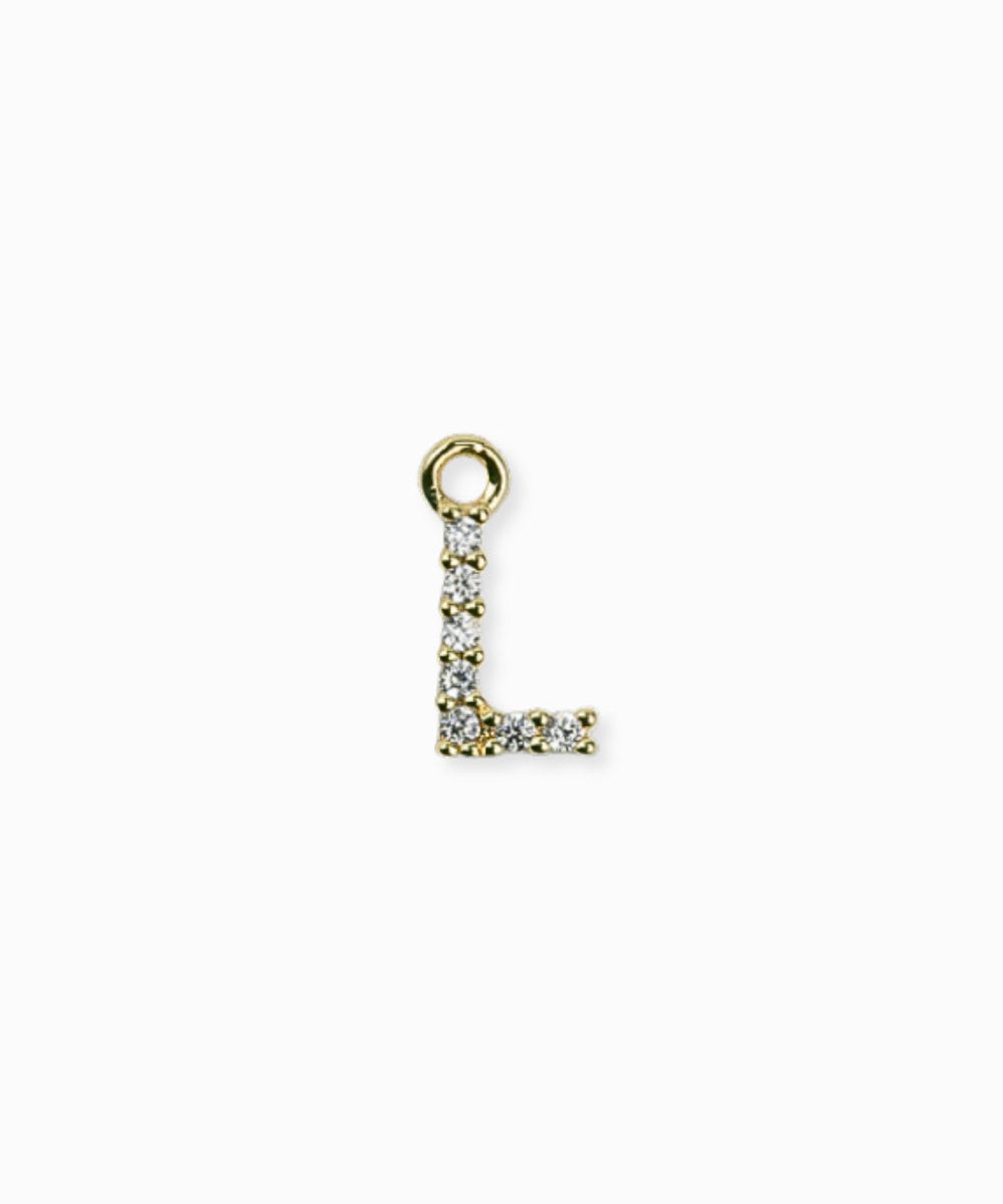 Pendentif strass alphabet A-Z 9mm