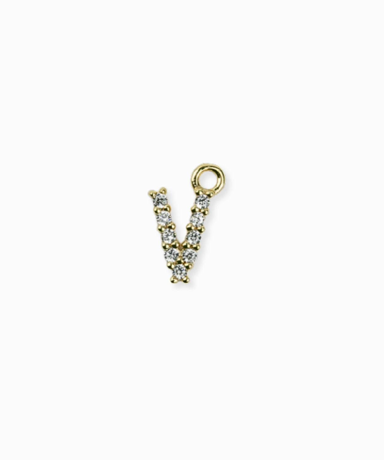 Pendentif strass alphabet A-Z 9mm