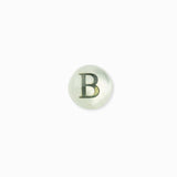 Perle nacre naturelle alphabet A-Z 6mm