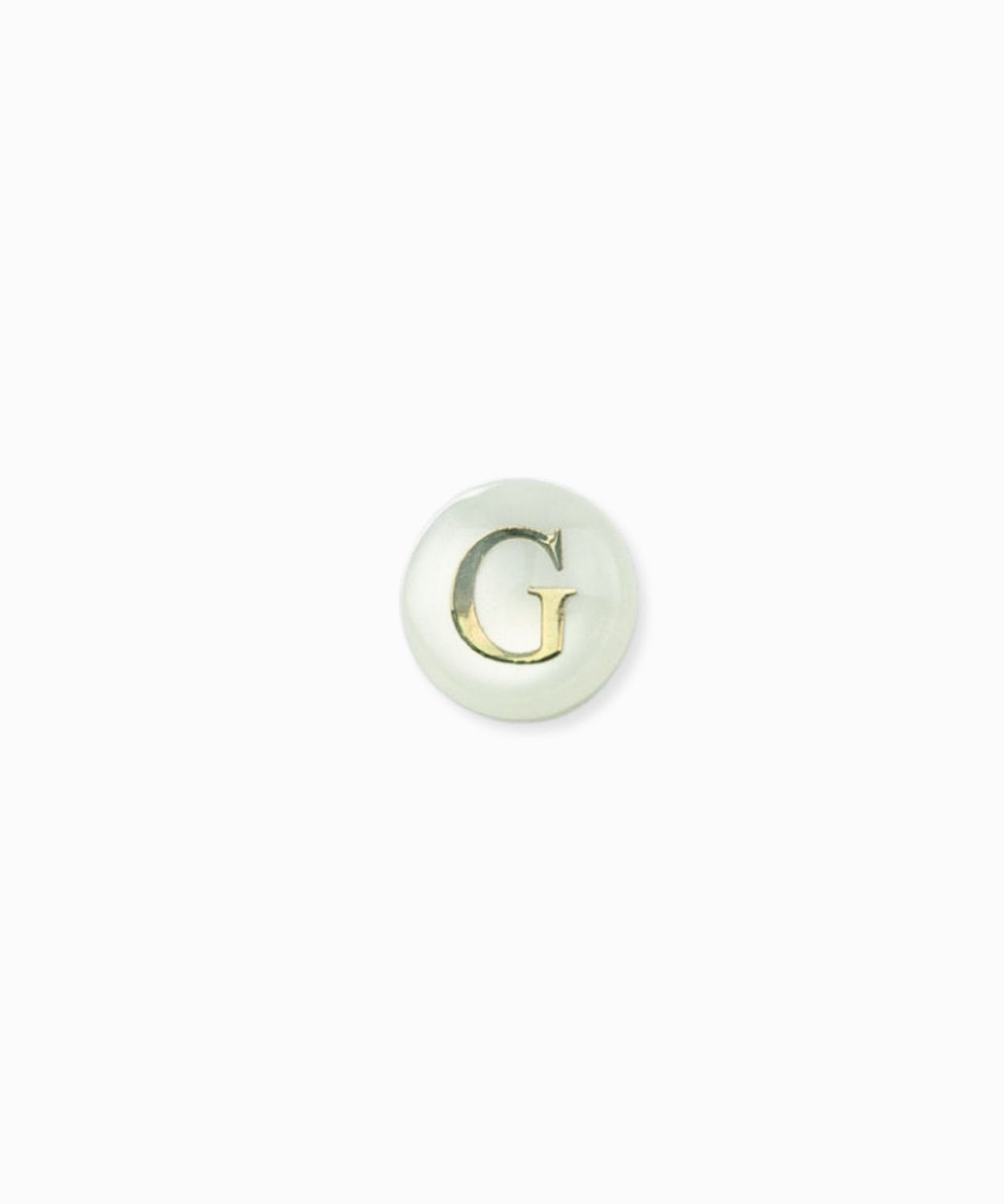 Perle nacre naturelle alphabet A-Z 6mm