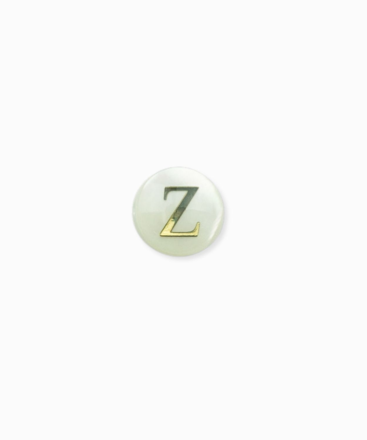 Perle nacre naturelle alphabet A-Z 6mm