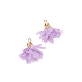 Pompons fleurs en tissu 18mm
