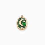 Pendenitf lune ovale 16x13mm