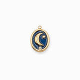 Pendenitf lune ovale 16x13mm