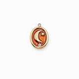 Pendenitf lune ovale 16x13mm