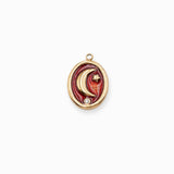 Pendenitf lune ovale 16x13mm