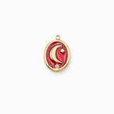 Pendenitf lune ovale 16x13mm