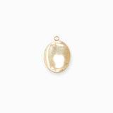 Pendenitf lune ovale 16x13mm