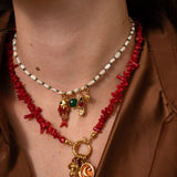 Pendentif lune ovale 16x13mm