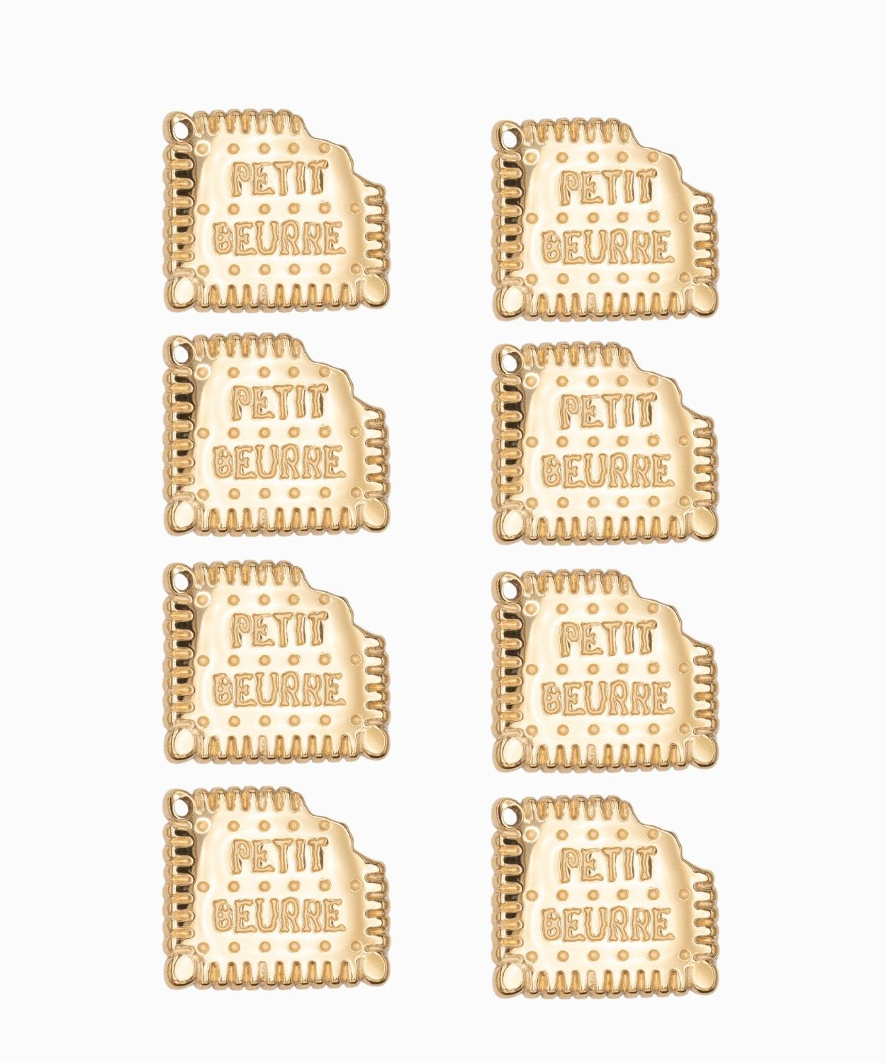 Pendentif Biscuit petit beurre 14.50x16 mm