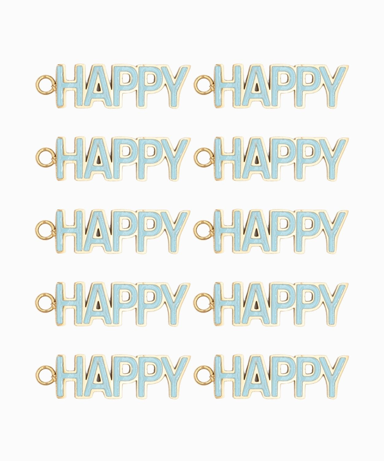 Pendentif Happy 6.50x20 mm