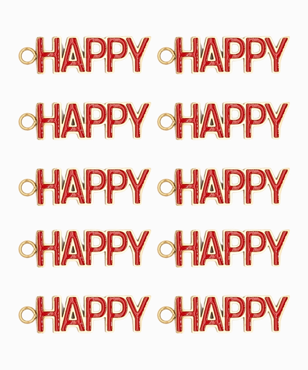 Pendentif Happy 6.50x20 mm