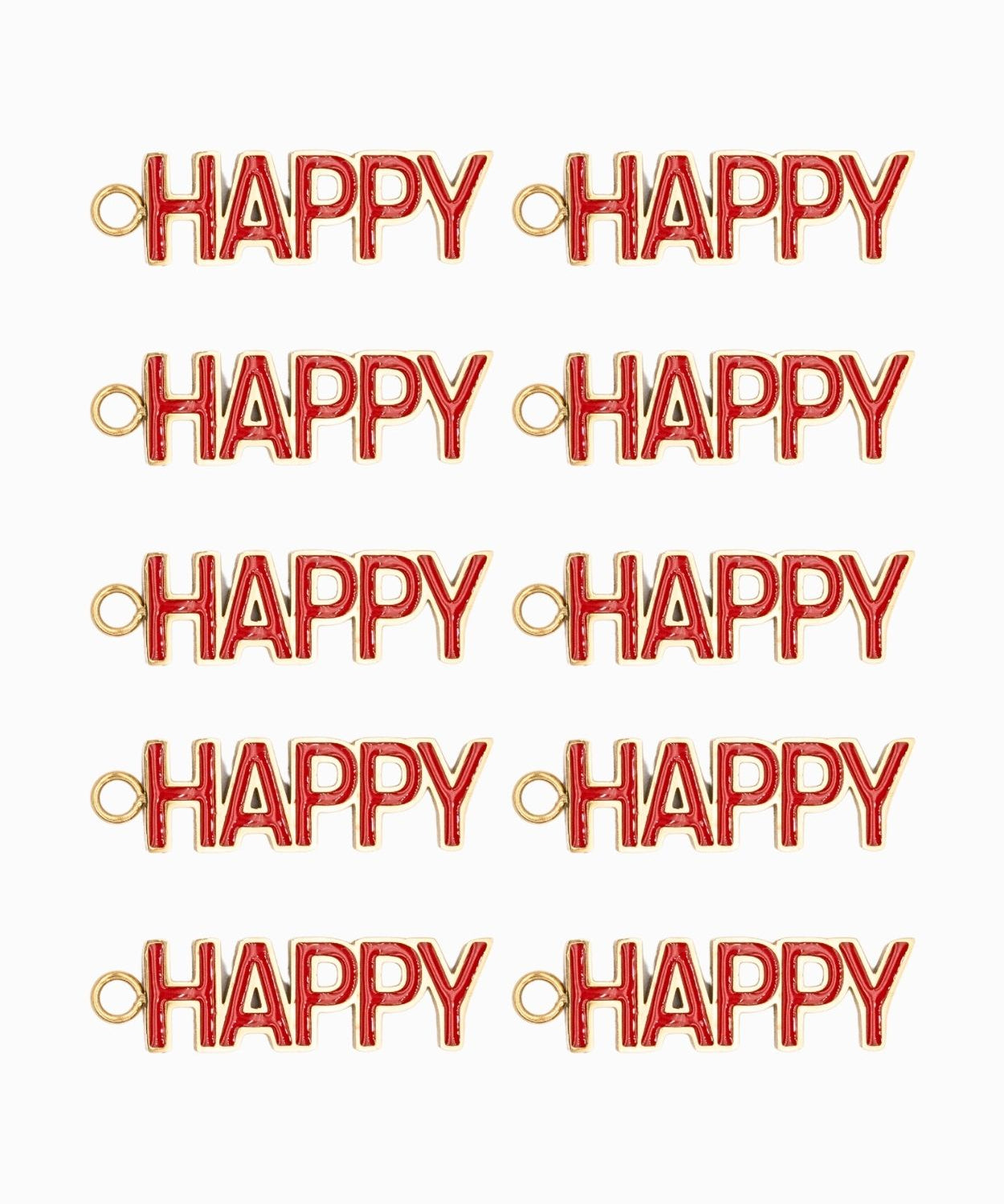 Pendentif Happy 6.50x20 mm