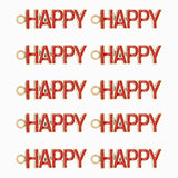 Pendentif Happy 6.50x20 mm