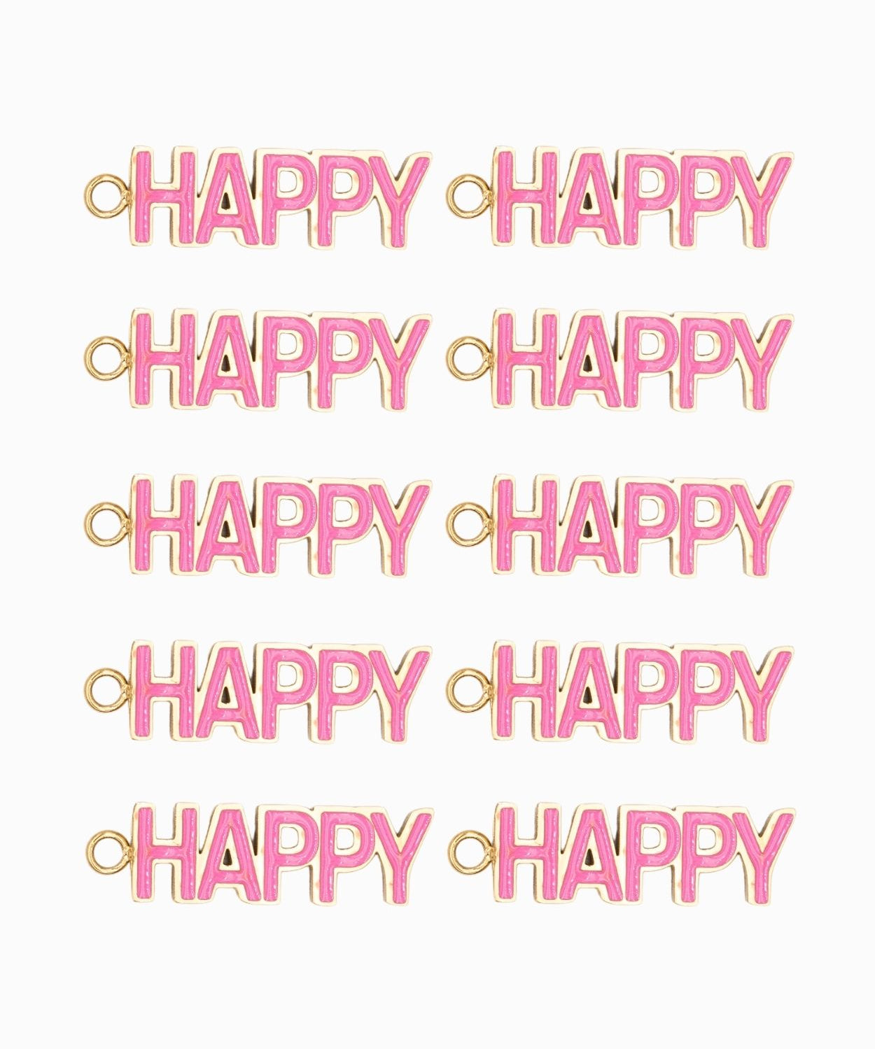 Pendentif Happy 6.50x20 mm