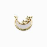 Intercalaire Lune strass 10x12mm