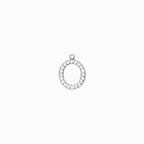 Pendentifs chiffre strass 0-9 10.5mm - Rhodié