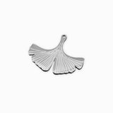 Pendentif feuille de ginkgo 20x16.5mm