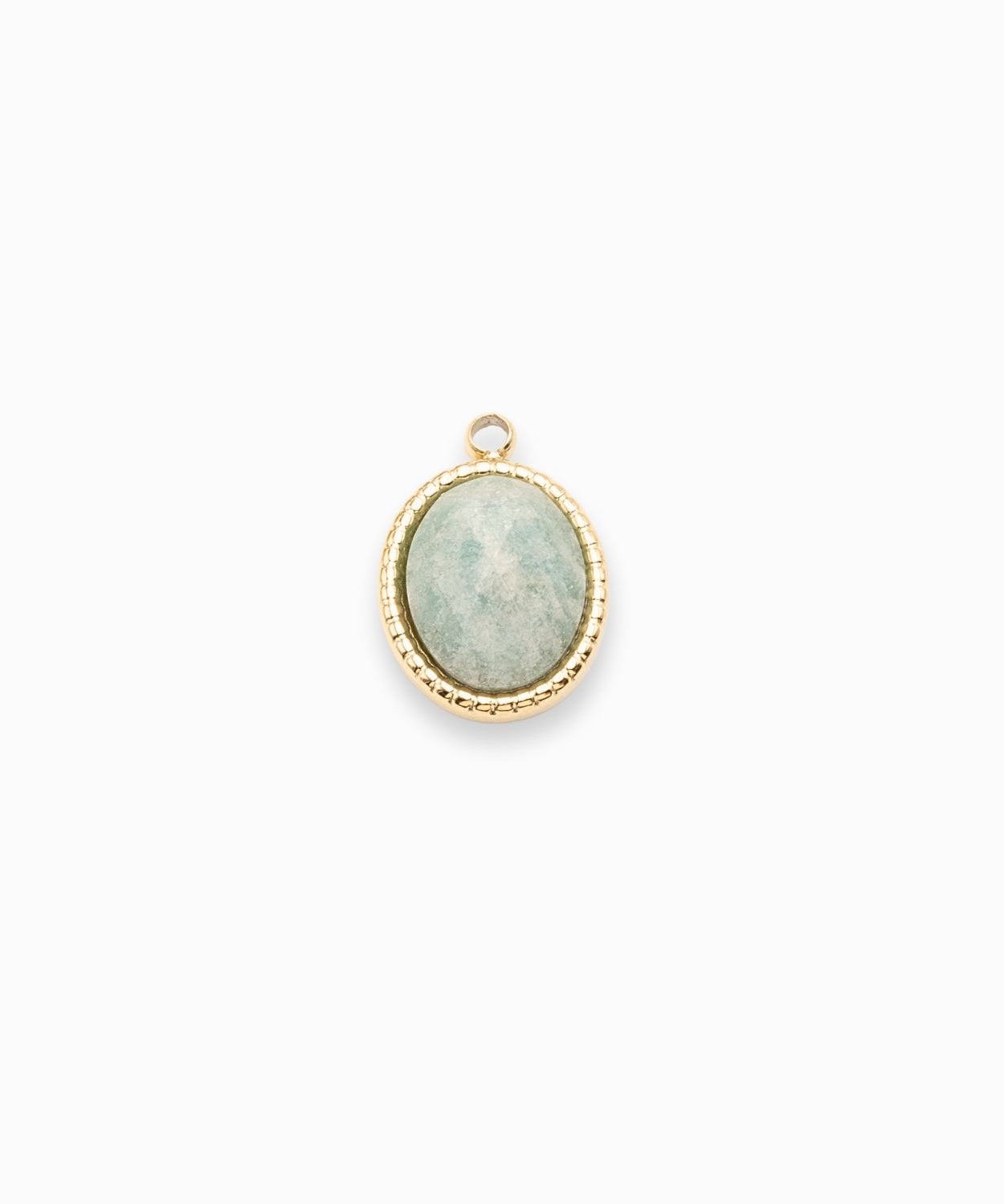 Pendentif ovale cabochon 12x10mm