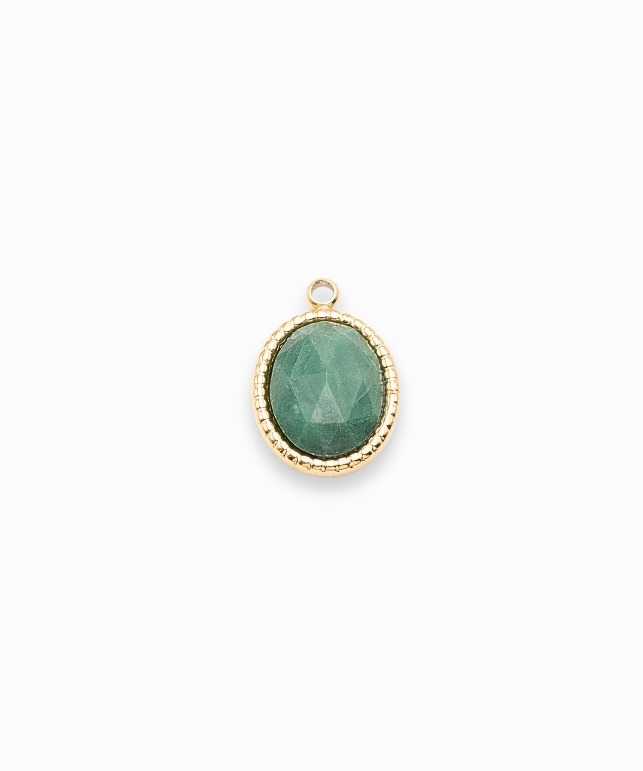 Pendentif ovale cabochon 12x10mm