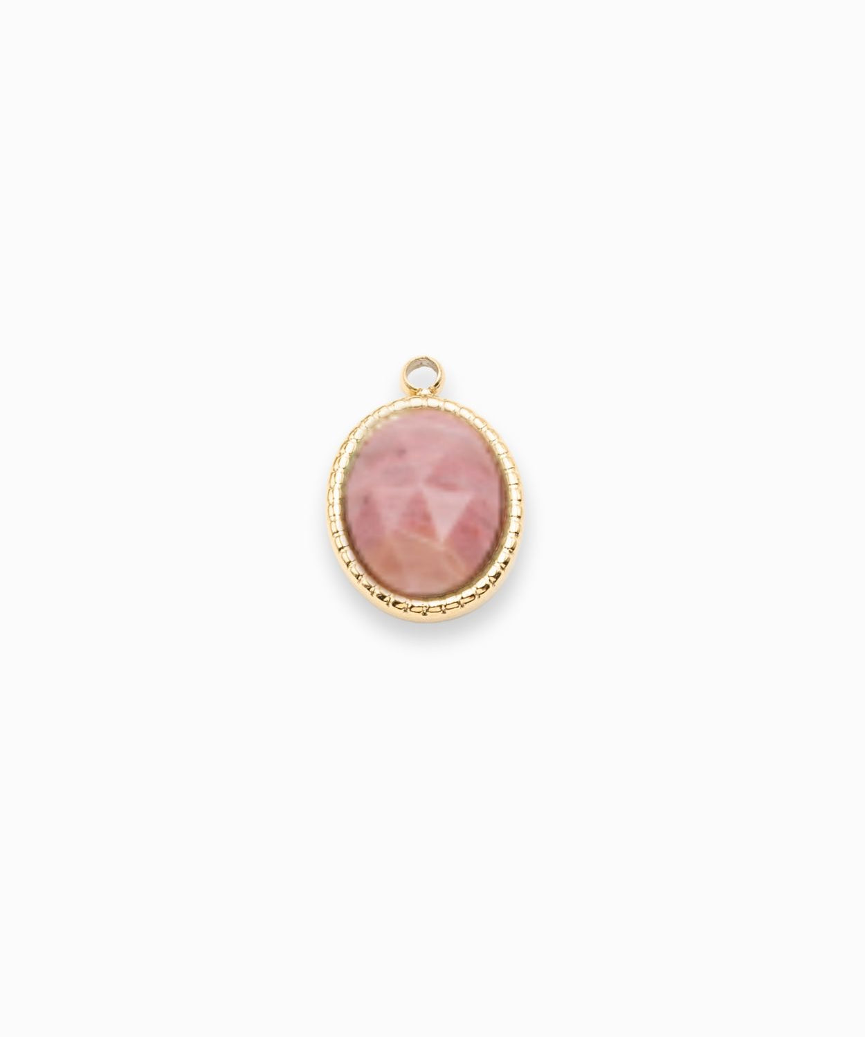 Pendentif ovale cabochon 12x10mm