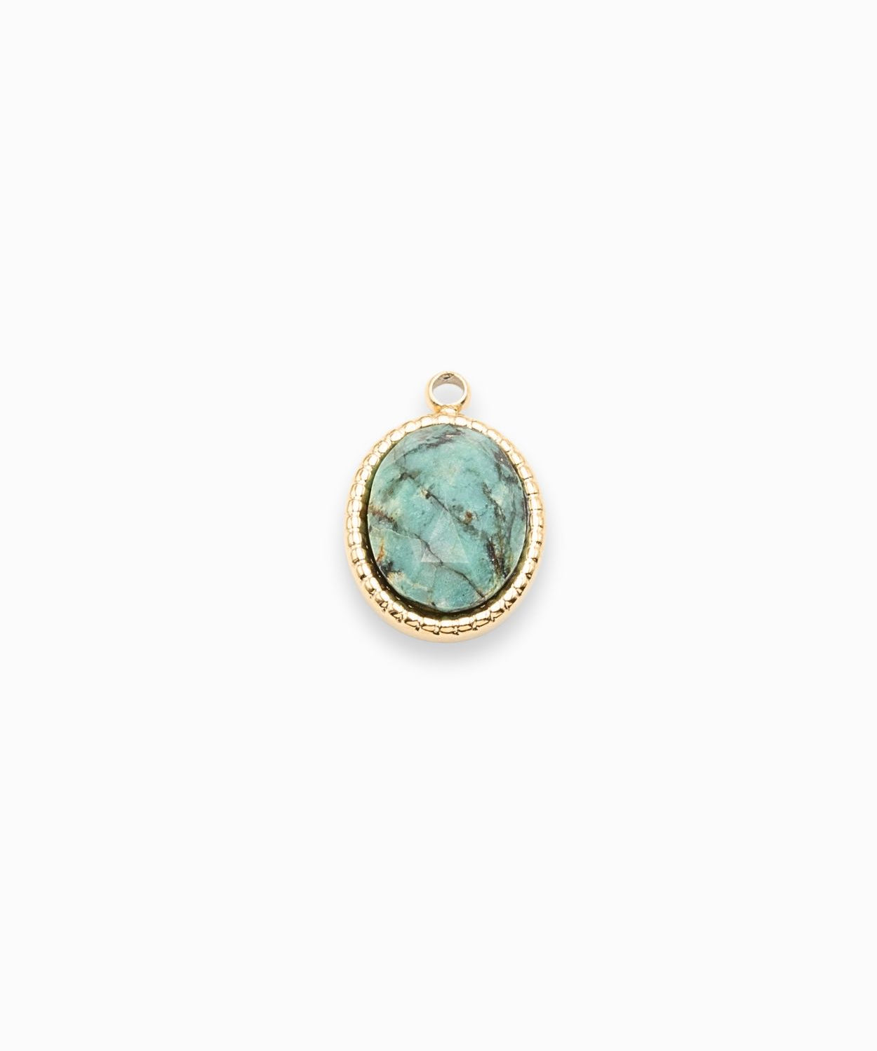 Pendentif ovale cabochon 12x10mm
