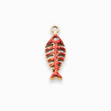 Pendentif arête de poisson 22x8mm