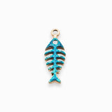 Pendentif arête de poisson 22x8mm