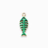 Pendentif arête de poisson 22x8mm