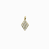 Pendentif à strass losange 9x5mm