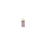 Pendentif à strass rectangle 4x7mm