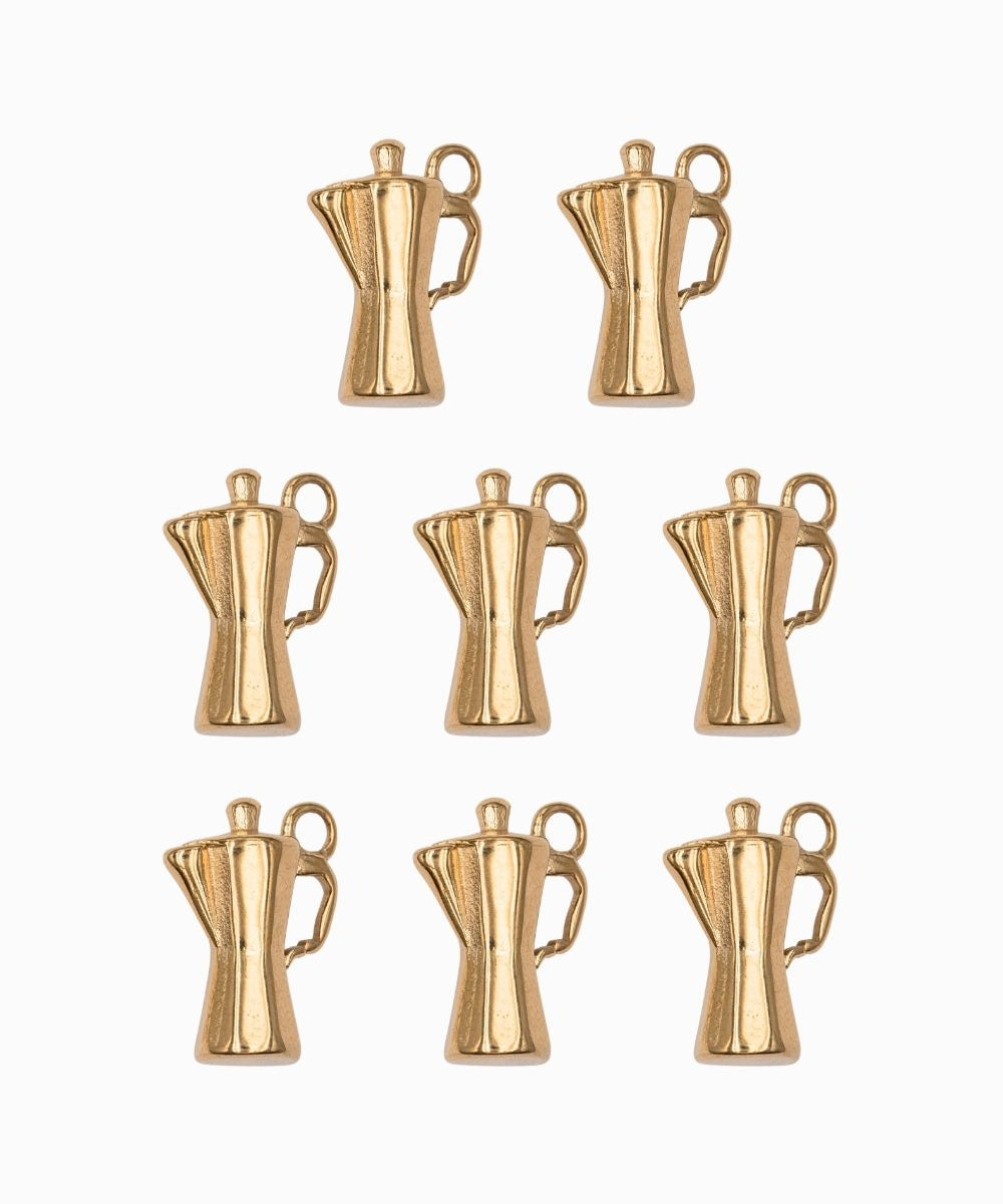 Pendentif cafetière italienne 18x13.5mm