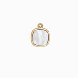 Pendentif carré nacre 13mm