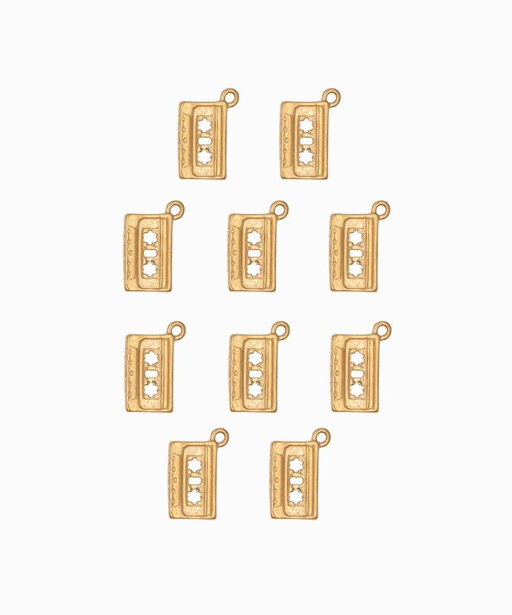 Pendentif cassette audio 13x8mm