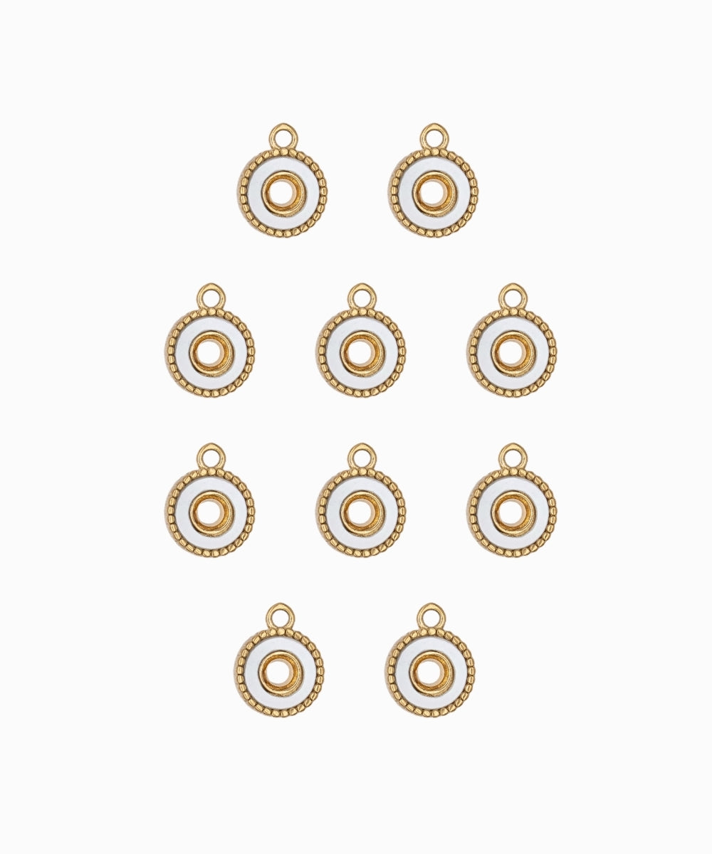 Pendentif cercle nacre 7mm