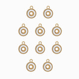 Pendentif cercle nacre 7mm