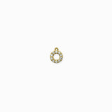 Pendentif cercle rond strass 9mm