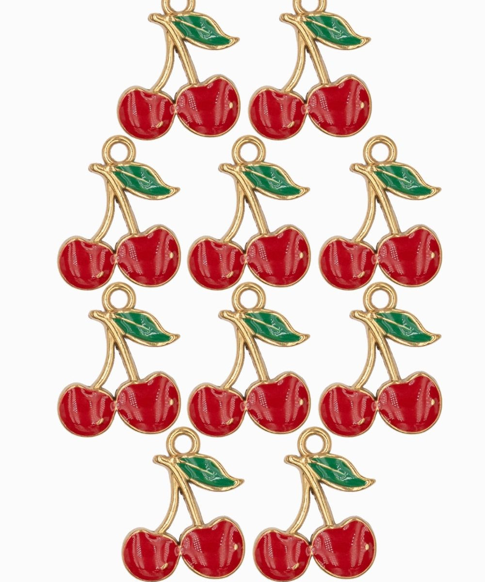 Pendentif cerise 14.50x15.50mm