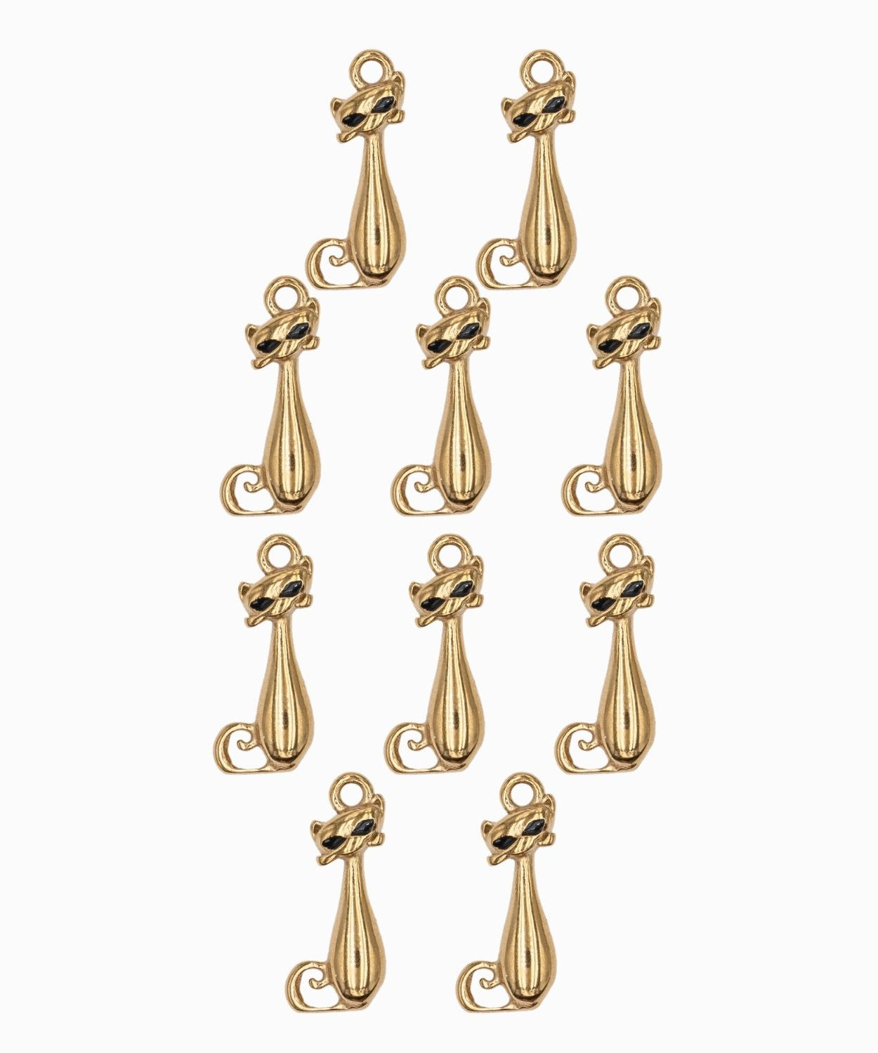 Pendentif chat 17x7mm