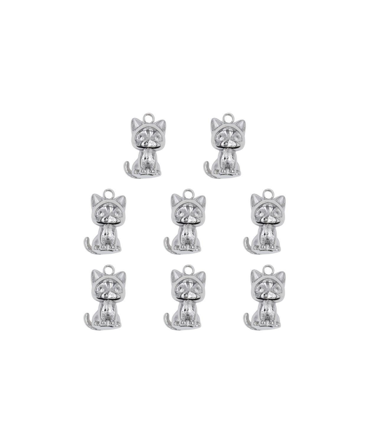 Pendentif chat mignon 8.5x13.3mm