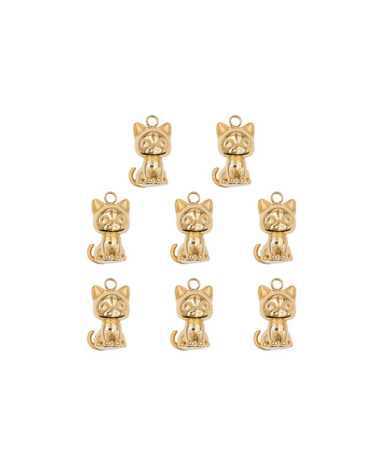 Pendentif chat mignon 8.5x13.3mm