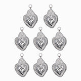 Pendentif coeur ex voto 16x12 mm