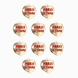 Pendentif coeur Paris je t'aime 16x16mm